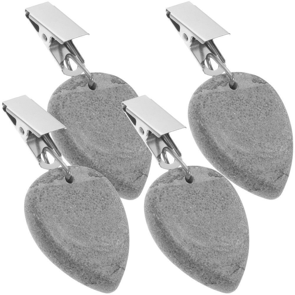 4 Pcs Table Weights Hangers Tablecloth Clip Stone Camping Pendant eBay