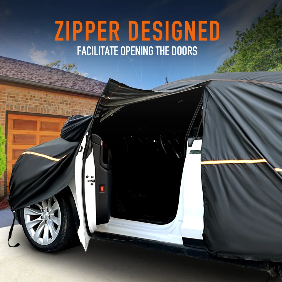 L Sedan Car Cover Waterproof Outdoor UV Protect For BMW 320i 325i 328i 335i 330i - Image 3 of 4