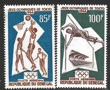 Senegal, Scott #C37-C38, Olympic Games, MH