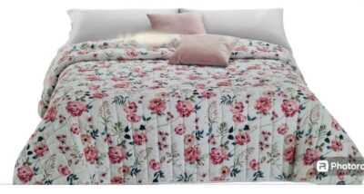 Steppdecke Shabby Pfingstrose-Flary Winter Shabby Doppelbett 260x260