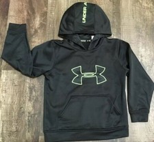Under Armour Loose Hoodie Sweatshirt Youth XSmall YXS XS - EUC Boys Black