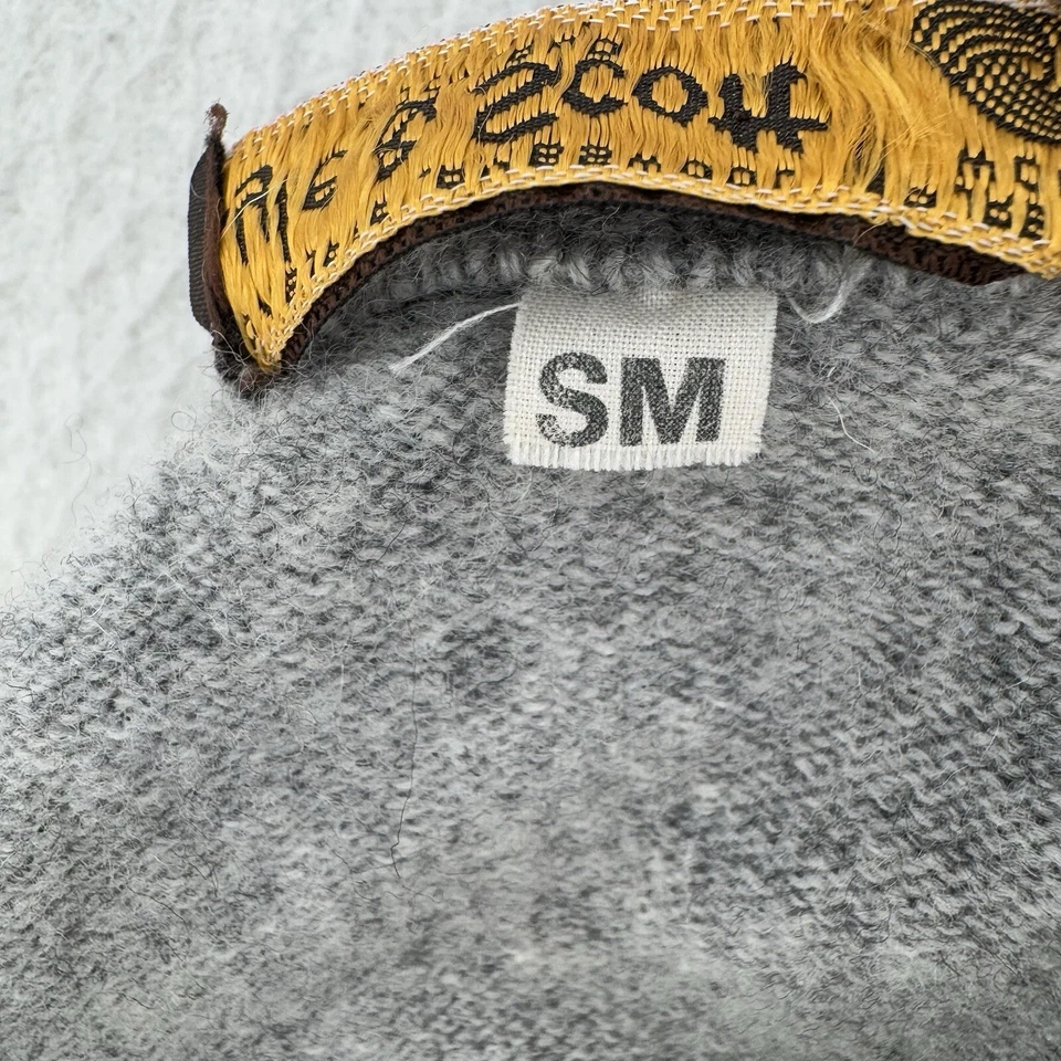 Suéter Lyle & Scott Argyle Mujer Pequeño Gris Lana de Cordero Cuello en V Clásico Escocia Foto 4 de 4