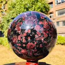 15.4LB Natural Astrophyllite Quartz Crystal"Fireworks Stone"The Ball Heals 310