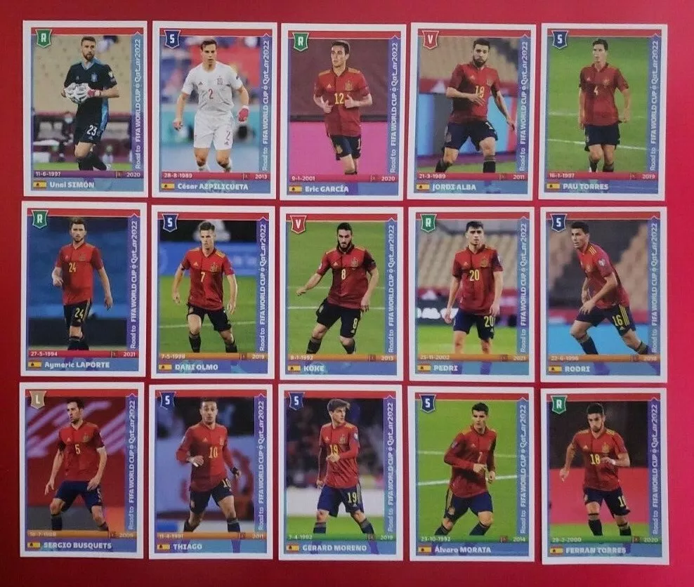 panini collection autocollant de football mondial et euro de 1998 à 2023