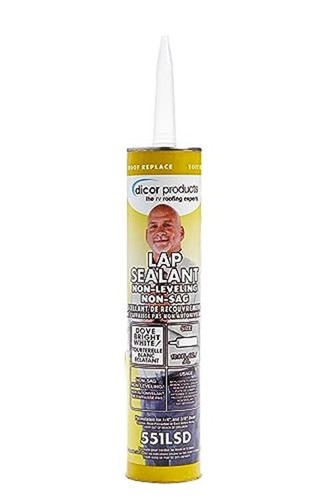 Dicor 551LSD-1 HAPS-Free Non-Leveling Lap Sealant - 10.3 Oz, Dove (Bright 