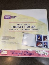 Westrim 12x12 hinged strap album Pages and Protectors