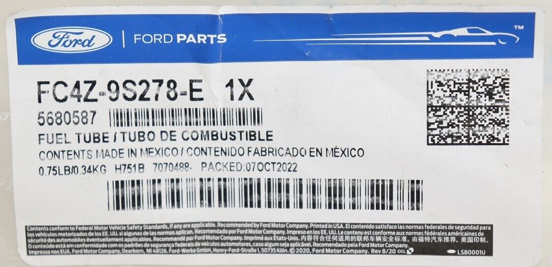 Genuine Ford Tube Assembly Fuel FC4Z-9S278-E for sale online Genuine Ford Tube Assembly Fuel FC4Z-9S278-E for sale online