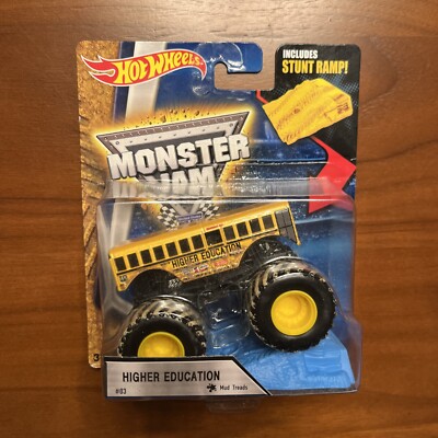 New/Sealed Hot Wheels Monster Jam 2015 HIGHER EDUCATION #03 Mud Treads and Ramp