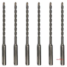 6PCS/Lot SDS Plus 1/4" X6" Rotary Hammer Concrete Masonry Drill Bit Carbide Tip