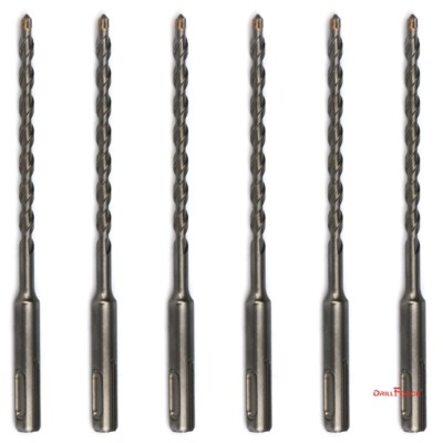 6PCS/Lot SDS Plus 1/4'' X6'' Rotary Hammer Concrete Masonry Drill Bit Carbide Tip