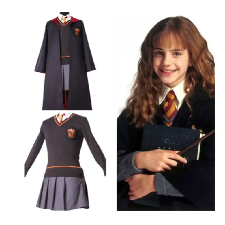 Cosplay Hermione Granger Gryffindor Uniform Kid's & Adult Costume