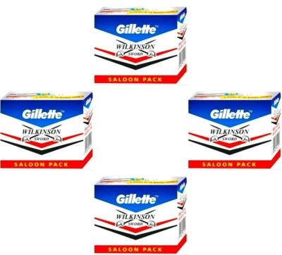 Gillette Razor Wilkinson Sword Double Edge Razor Blades Saloon Pack 4x50 Blades