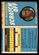 1970 Topps Scratch-Offs Baseball #2 Rich Allen VG *d5