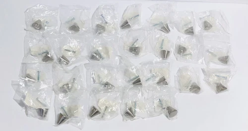 Lot Of 26 Jeffrey Alexander 26SN Sedona 1” Satin Nickel Cabinet Door Drawer Knob - Picture 6 of 8