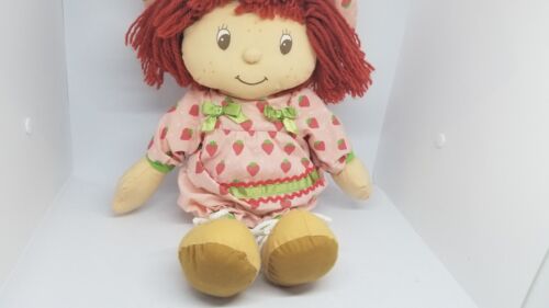 Strawberry Shortcake Plush Stuffed Rag Doll Large 16" Tall Pillow 2005