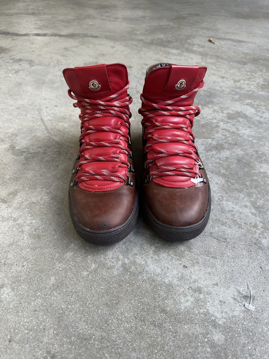 Moncler Peak Hiking Boots Men's MONCLER Mink Oiled Hiking Boots In