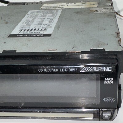 Alpine CDA-9853 CD Receiver GOR PARTS OR REPAIR | eBay