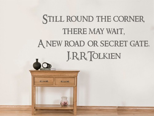 Wall Quote "STILL ROUND THE..." Wall Art Sticker, Vinyl Decal, Modern, Transfer. - Picture 2 of 8
