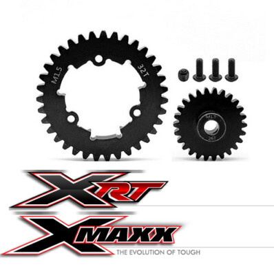 STEEL SPUR GEAR 32T M1.5 W/ PINION GEAR 20 - 30T For 1/5 TRAXXAS