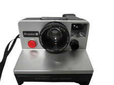 Vintage Polaroid Land Camera Pronto B With Black Strap Attached Tested Working