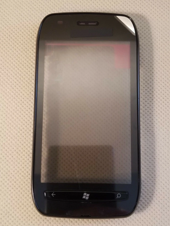 全新诺基亚原始设备制造商触摸屏数字化仪边框键盘适用于 LUMIA 710 - 黑色 — 第 3/4 张图片