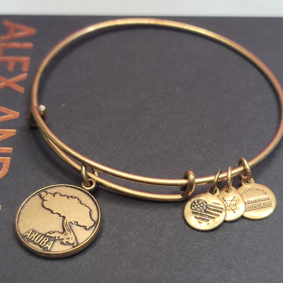 Pulsera Alex And Ani Exclusiva Aruba Charm Foto 4 de 4