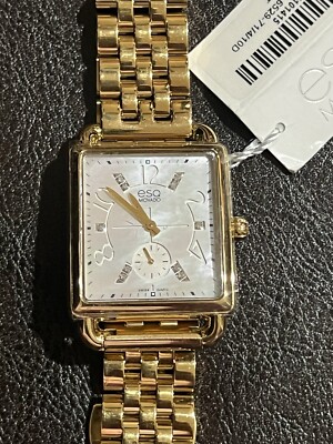 ESQ Movado Women's 07101416 Rose Gold-Plated Steel Mother of Pearl Watch W000010