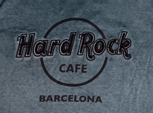 Hard Rock Cafe Barcelona T-Shirt metal blue guitar music drums - Picture 4 of 5