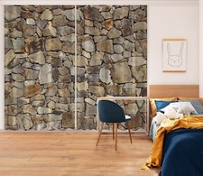 3D Old Stone Style ZHUA3156 Photo Curtain Window Blockout Fabric Vera 2023