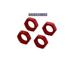 ARRMA ARA310929 8S KRATON/OUTCAST BLX Aluminum 24mm Wheel Nut Red  4 HH