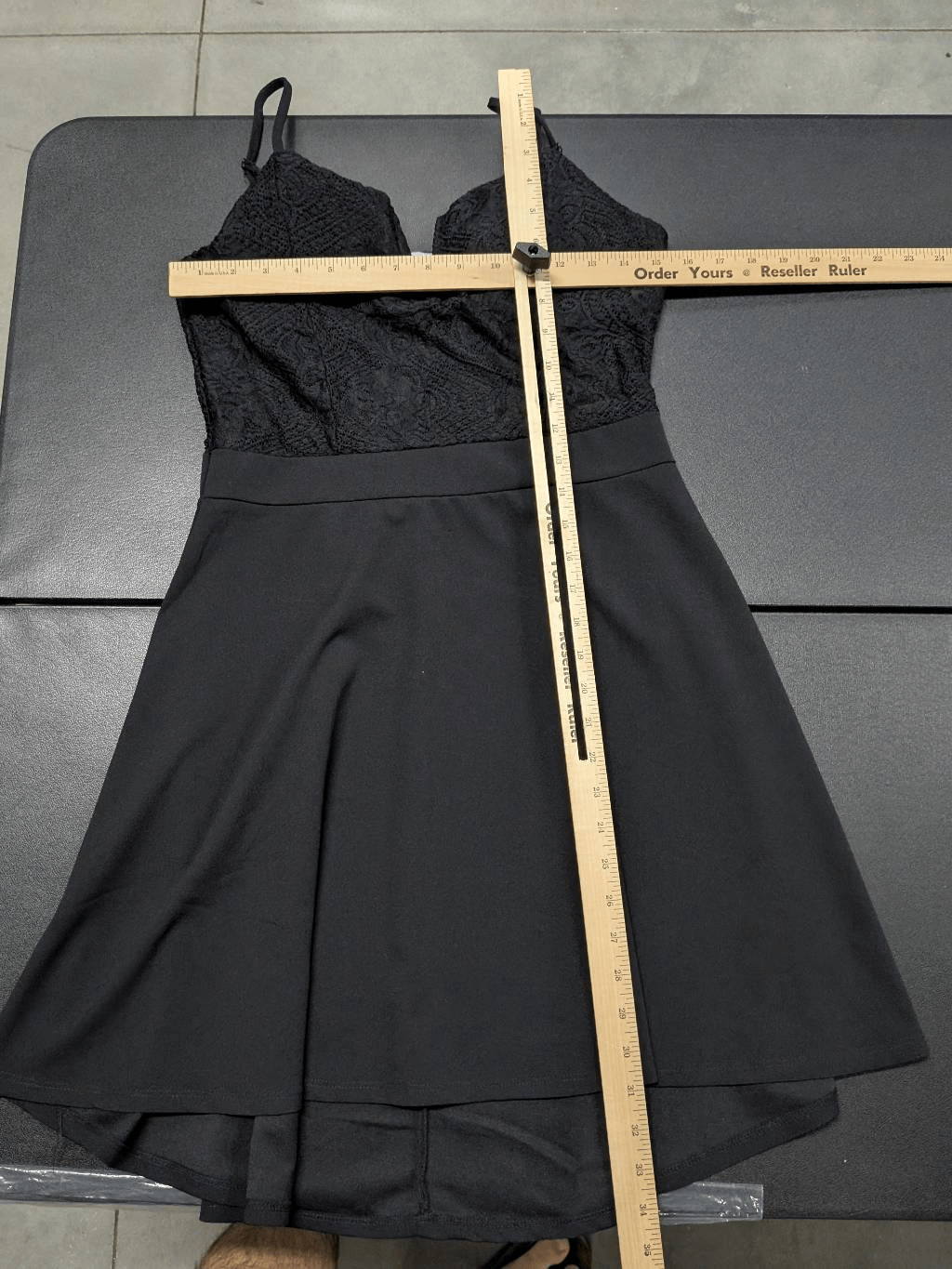 Almost Famous Solid Notched Neck High-Low Skater … - image 8