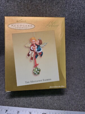 2003 Hallmark Keepsake Ornament THE MISTLETOT FAERIES Mistletoe Club Exclusive