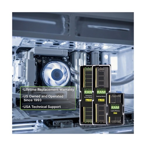 NEMIX RAM 128GB (4X32GB) DDR4 3200MHZ PC4-25600 2Rx8 1.2V 288-PIN Non-ECC Unb... - Picture 5 of 6