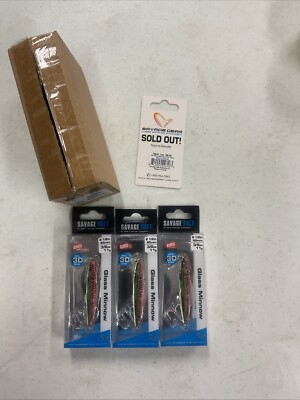 (3) Savage Gear Glass Minnow 2 1/2  3/8oz Electric Chicken Item#2616