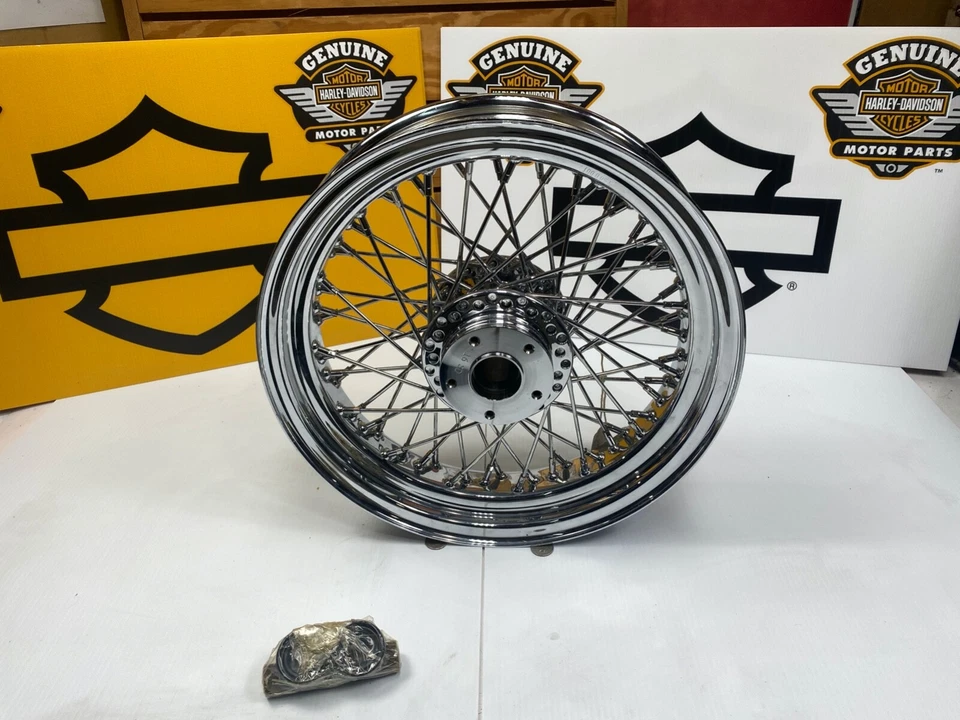 16 X 3 Harley Touring Big Dog Frente Traseira Raio Fio Lased Raio Rodas Aros - Imagem 3 de 4