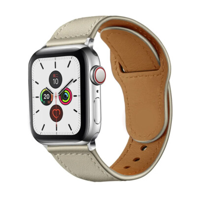 Leder Armband Sport Lederarmband für Apple Watch 1 - 5 6 7 8 SE & iWatch Ultra