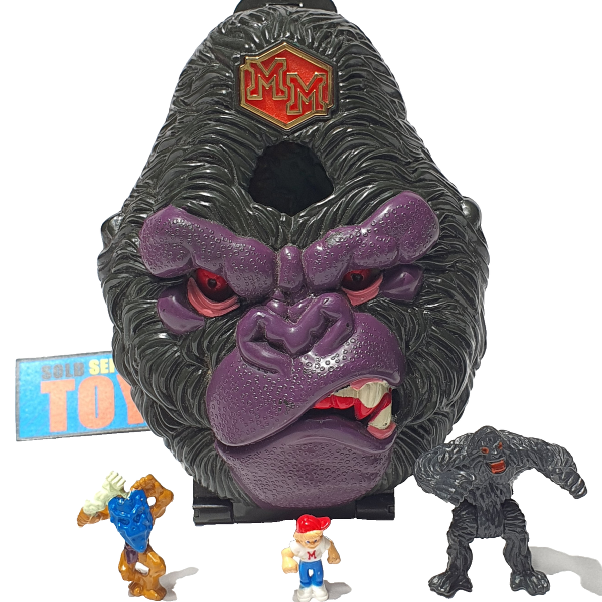 Vtg Mighty Max APE KING GARGANTUA COMPLETE original bluebird Doom
