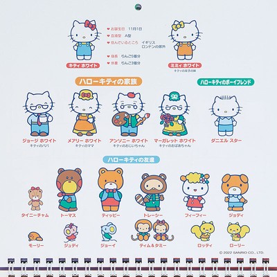 🍎Hello Kitty Wall Calendar M 2023 Sanrio Original Japan Official Kawaii  New | eBay