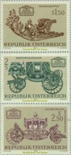 EBS Austria 1972 - Art Treasures (IV) - Carriages - ANK 1436-1438 - MNH**