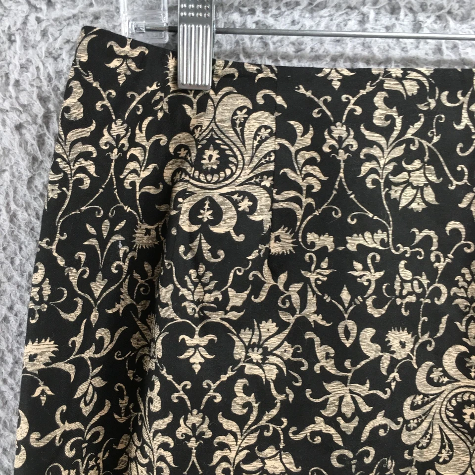 Falda recta y lápiz Talbots para mujer 14 multicolor algodón estampado floral cremallera Foto 3 de 4