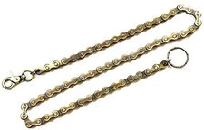 Brass Motorcycle Chain Bikers Wallet Chain Keychain   Trigger Clasp