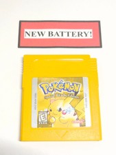 Pokémon Yellow  (Nintendo Game Boy) - Authentic - *New Battery* - TESTED