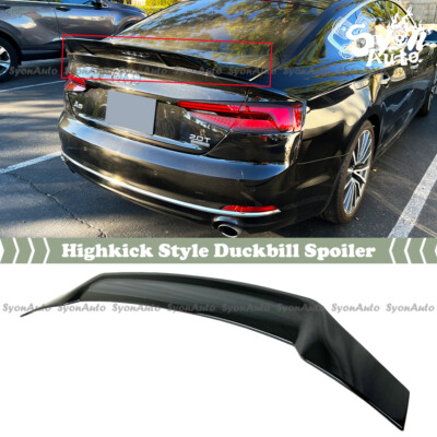 FITS 2017-2022 AUDI A5 S5 SPORTBACK 4DR GLOSSY BLACK HIGHKICK REAR TRUNK SPOILER