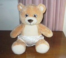 Build-a-Bear in satin underwear sitting plush toy. Clean  EV717 