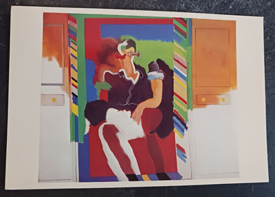 vtg postcard Allen Jones Reflected man painting unposted | eBay