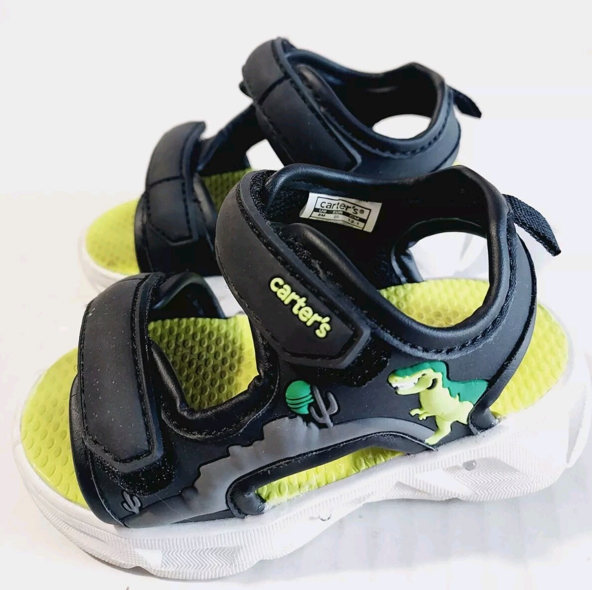 Carter's LIGHT UP Navy Sandals Dinosaur Toddler Boys' or Girl's - Main Image