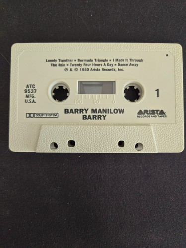 Barry Manilow Barry Music Album Cassette 1M33 - Picture 3 of 4