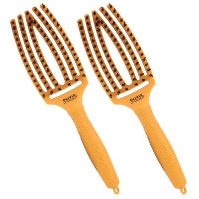 Olivia Garden 2 x Fingerbrush Finger Brush Combo 90 Party Fizzy Haarbürste Orang