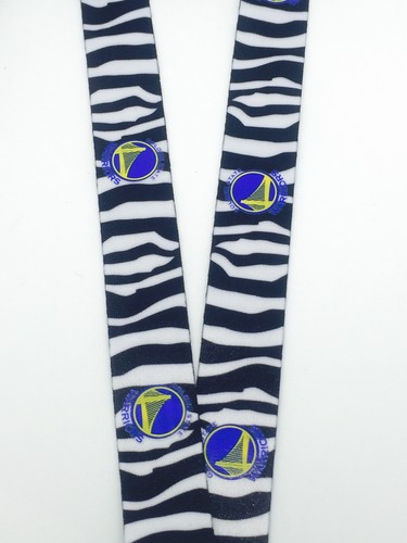NBA Golden State Warriors Clip On Keychain Lanyard (zebra Print) - Picture 3 of 8