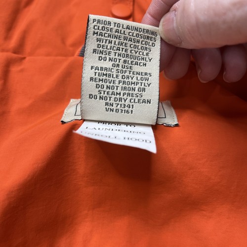 Abrigo Chaqueta L.L.Bean Para Mujer L Impermeable Trail Vellana 3 en 1 Capa de Lluvia Naranja - Imagen 13 de 20